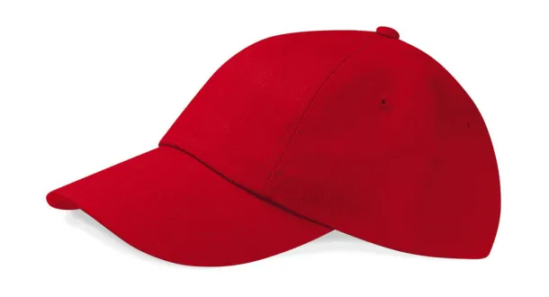  Low Profile Heavy Cotton Drill Cap - Beechfield Classic Red