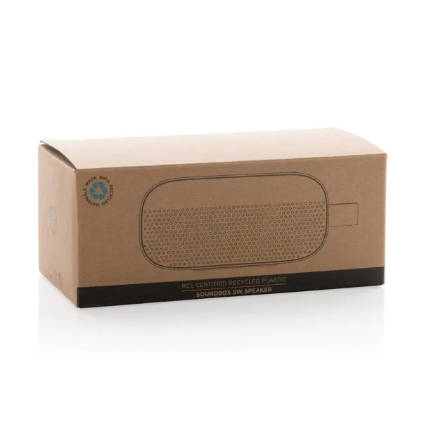  RCS recycled plastic Soundbox 5W speaker - XD Collection Black 