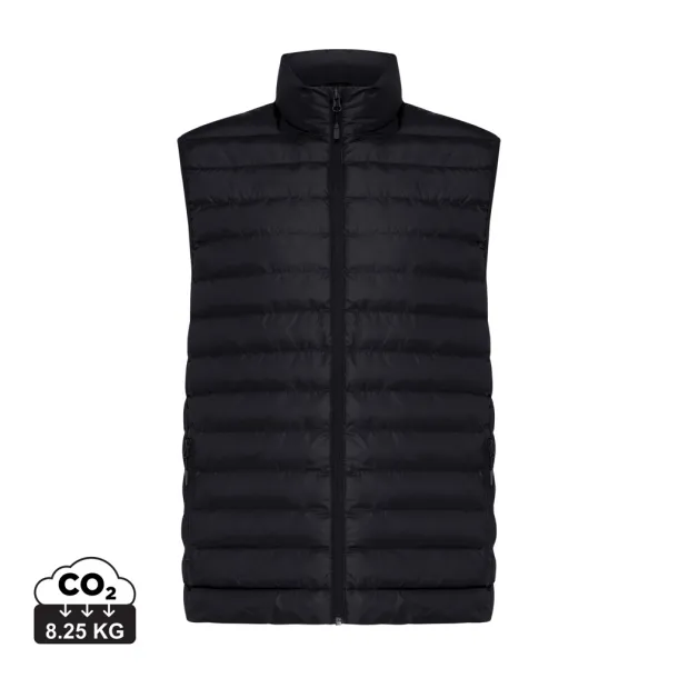  Iqoniq Meru men recycled polyester bodywarmer - iqoniq Black 