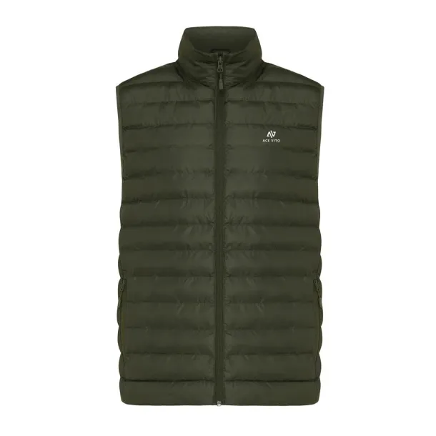  Iqoniq Meru men recycled polyester bodywarmer - iqoniq khaki