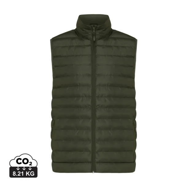  Iqoniq Meru men recycled polyester bodywarmer - iqoniq khaki