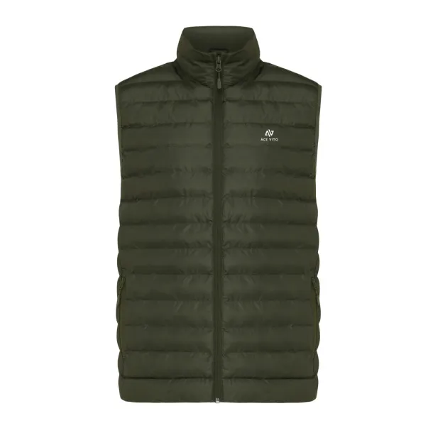  Iqoniq Meru men recycled polyester bodywarmer - iqoniq khaki