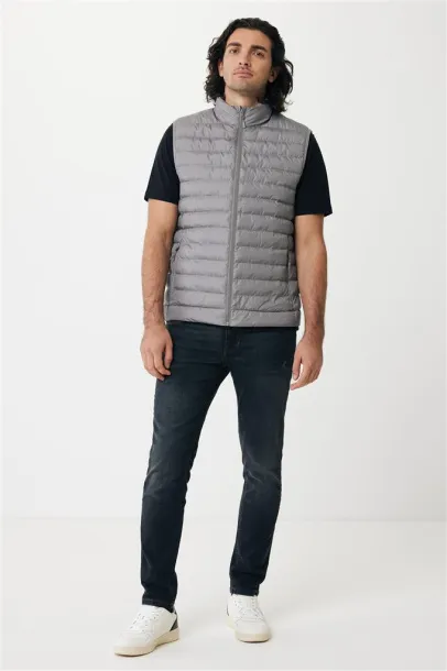  Iqoniq Meru men recycled polyester bodywarmer - iqoniq silver grey