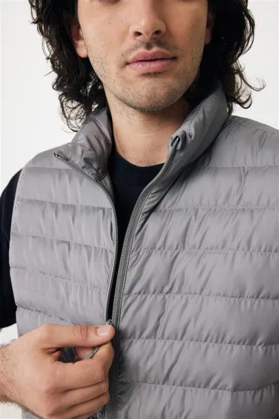  Iqoniq Meru men recycled polyester bodywarmer - iqoniq silver grey