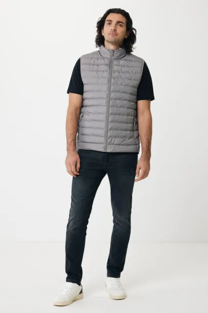  Iqoniq Meru men recycled polyester bodywarmer - iqoniq silver grey