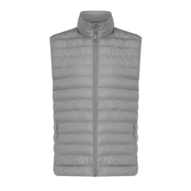 Iqoniq Meru men recycled polyester bodywarmer - iqoniq silver grey