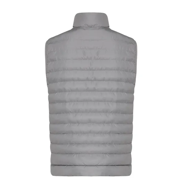  Iqoniq Meru men recycled polyester bodywarmer - iqoniq silver grey