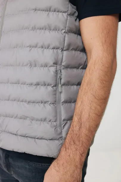  Iqoniq Meru men recycled polyester bodywarmer - iqoniq silver grey