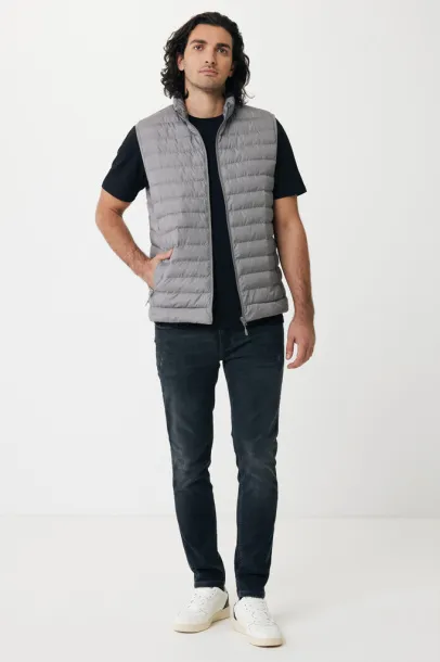  Iqoniq Meru men recycled polyester bodywarmer - iqoniq silver grey