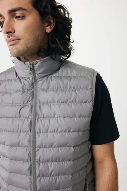  Iqoniq Meru men recycled polyester bodywarmer - iqoniq silver grey
