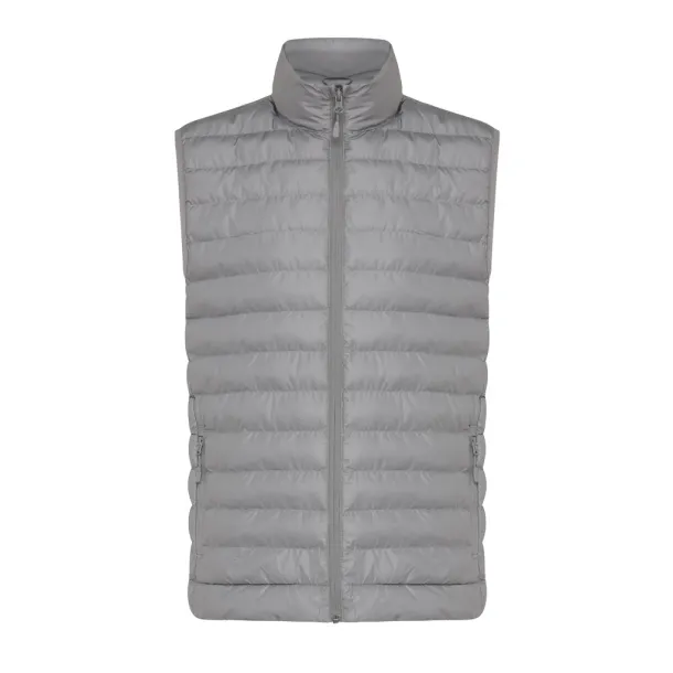  Iqoniq Meru men recycled polyester bodywarmer - iqoniq silver grey