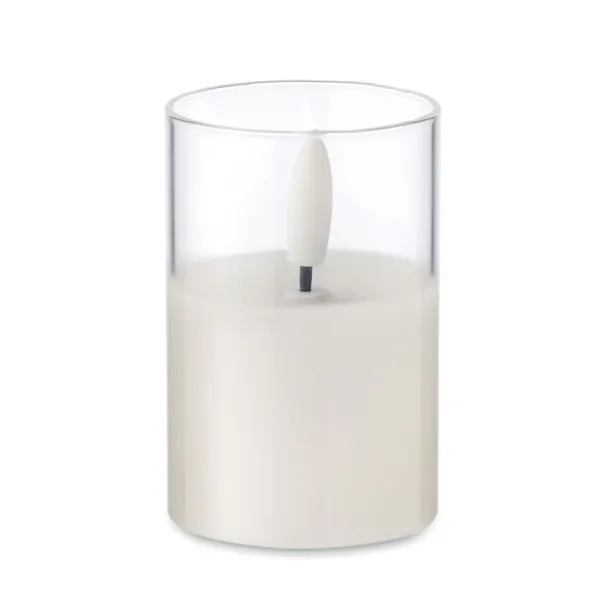 XANDLE LED wax candle in glass holder White