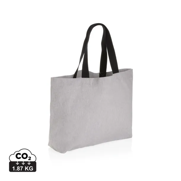  Impact AWARE™ recycled canvas large tote 240 gsm undyed - XD Collection Grey 