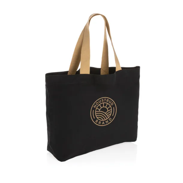  Impact AWARE™ recycled canvas large tote 240 gsm undyed - XD Collection Black 