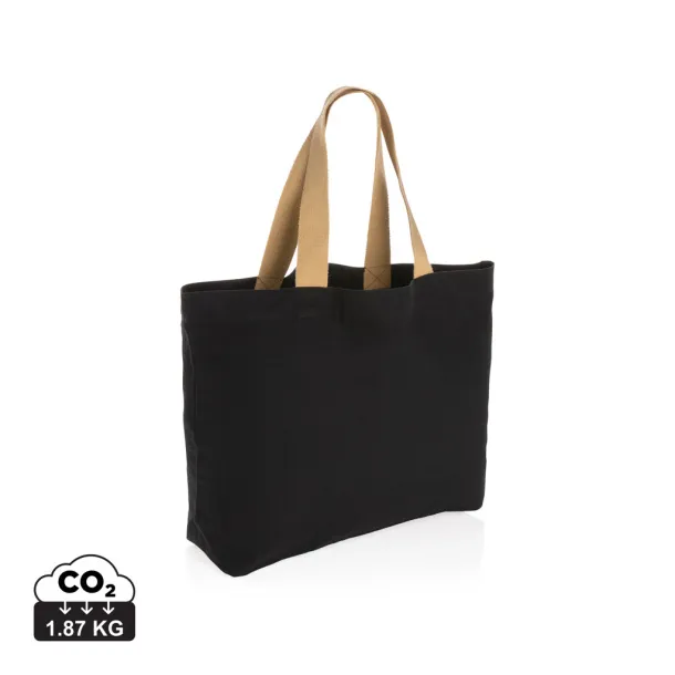  Impact AWARE™ recycled canvas large tote 240 gsm undyed - XD Collection Black 