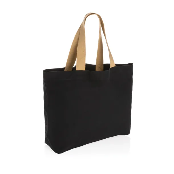  Impact AWARE™ recycled canvas large tote 240 gsm undyed - XD Collection Black 