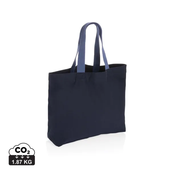  Impact AWARE™ recycled canvas large tote 240 gsm undyed - XD Collection Navy Blue 