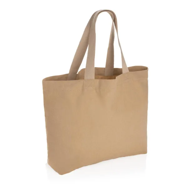  Impact AWARE™ recycled canvas large tote 240 gsm undyed - XD Collection brown 