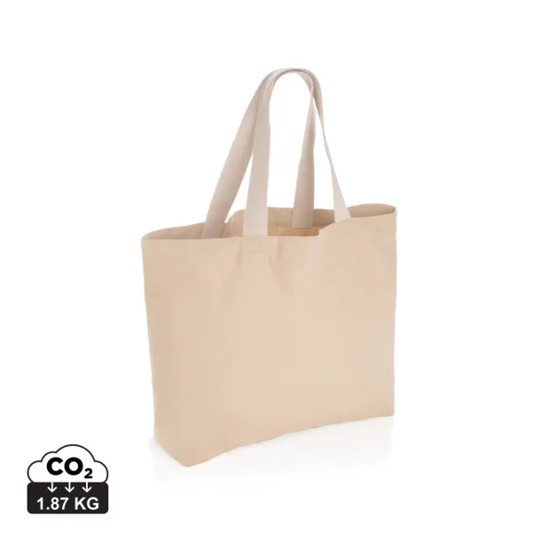  Impact AWARE™ recycled canvas large tote 240 gsm undyed - XD Collection brown 