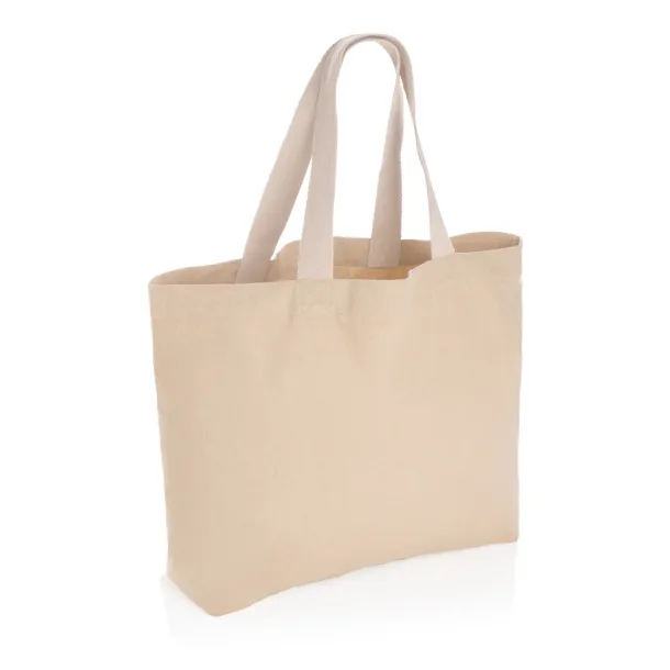  Impact AWARE™ recycled canvas large tote 240 gsm undyed - XD Collection brown 