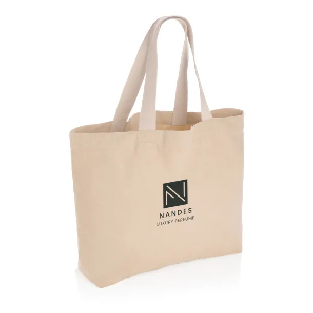  Impact AWARE™ recycled canvas large tote 240 gsm undyed - XD Collection brown 