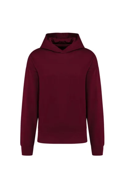  Unisex flis hoodie predimenzioniranog kroja, 280 g/m2 - Kariban Wine