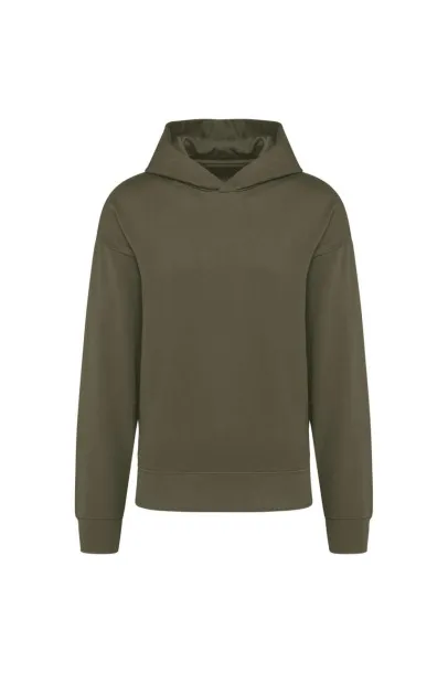  Unisex flis hoodie predimenzioniranog kroja - Kariban Khaki