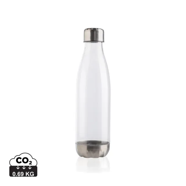  Leakproof water bottle with stainless steel lid - XD Collection Transparent 