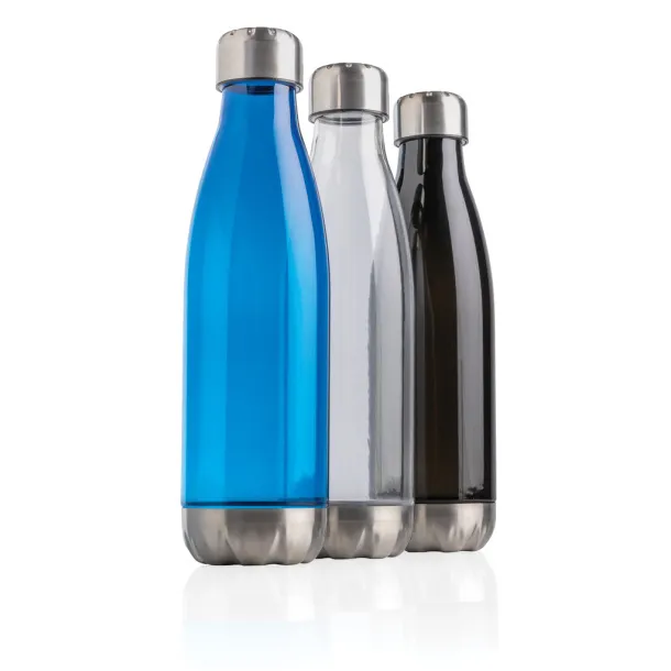  Leakproof water bottle with stainless steel lid - XD Collection Transparent 