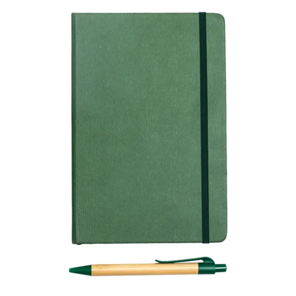 FOREST pen and notebook gift set Green