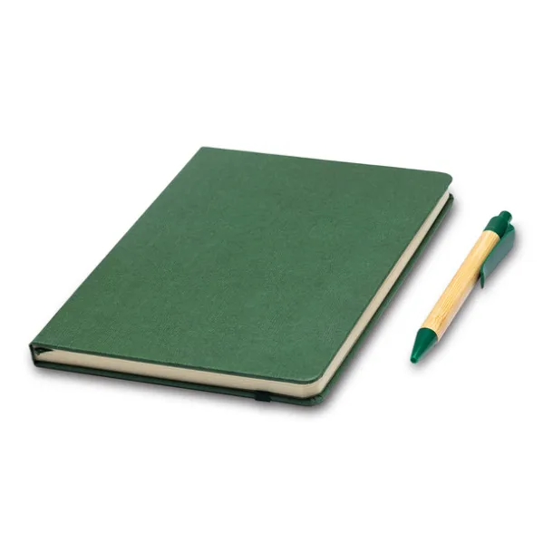 FOREST pen and notebook gift set Green