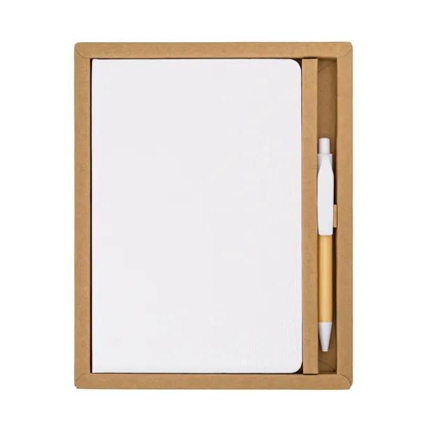 FOREST pen and notebook gift set White