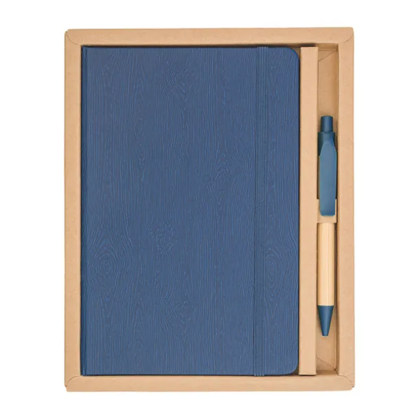 FOREST pen and notebook gift set Blue