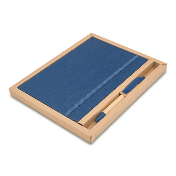 FOREST pen and notebook gift set Blue