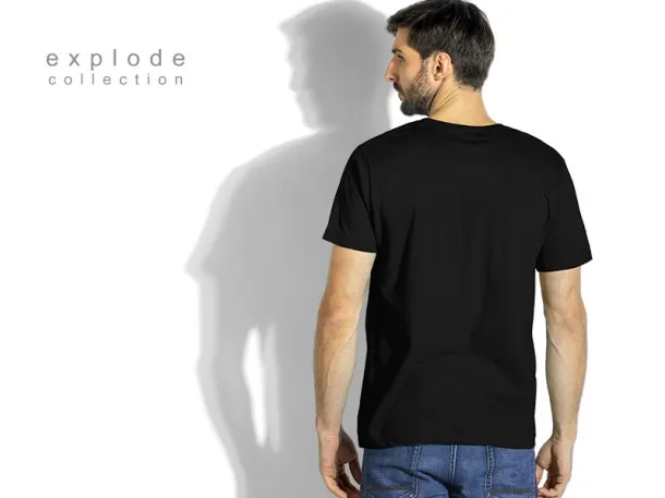 MASTER MEN men’s t-shirt 100% cotton - EXPLODE Black