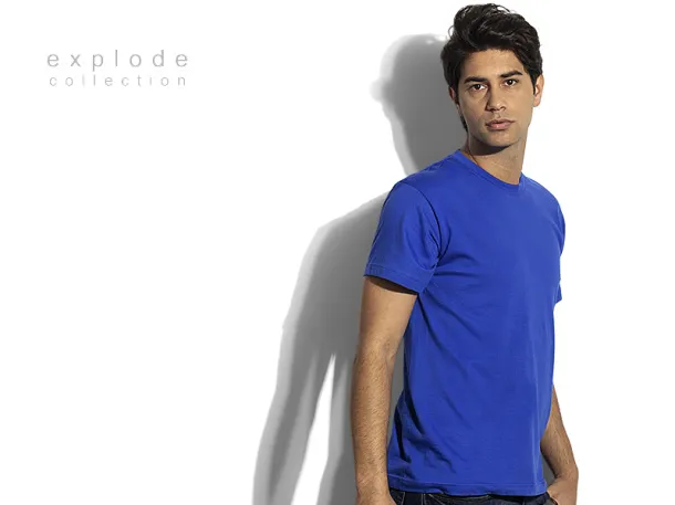 MASTER MEN men’s t-shirt 100% cotton - EXPLODE Royal blue