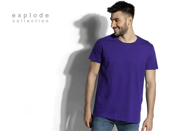 MASTER MEN men’s t-shirt 100% cotton - EXPLODE Purple