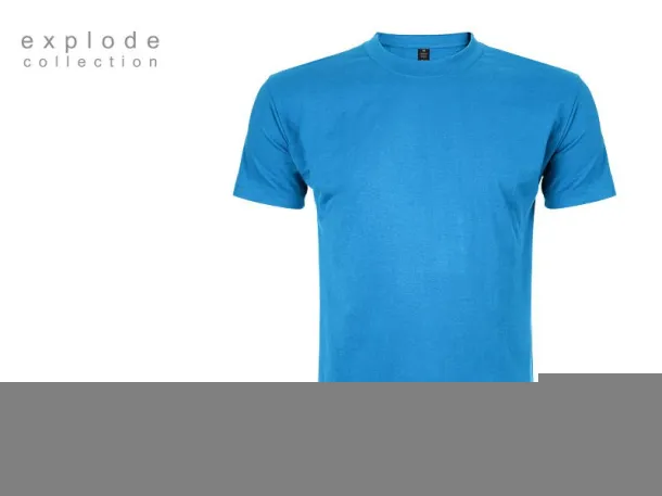 MASTER MEN men’s t-shirt 100% cotton - EXPLODE Turquoise