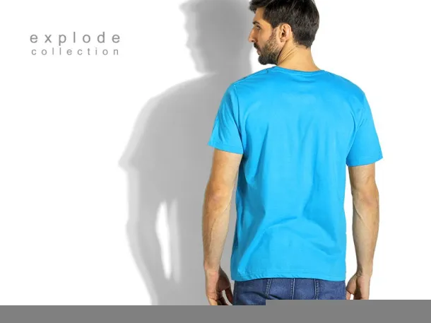 MASTER MEN men’s t-shirt 100% cotton - EXPLODE Turquoise