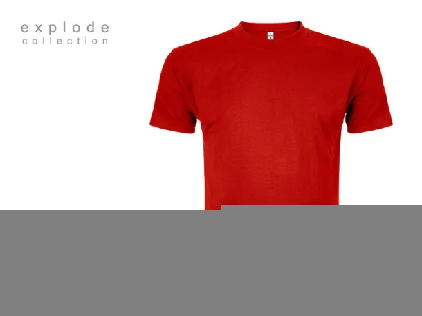 MASTER MEN men’s t-shirt 100% cotton - EXPLODE Red