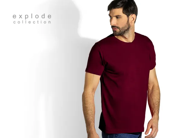 MASTER MEN men’s t-shirt 100% cotton - EXPLODE Burgundy