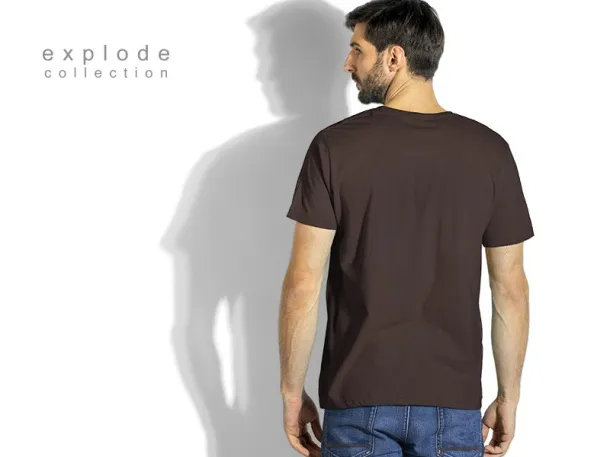 MASTER MEN men’s t-shirt 100% cotton - EXPLODE Brown