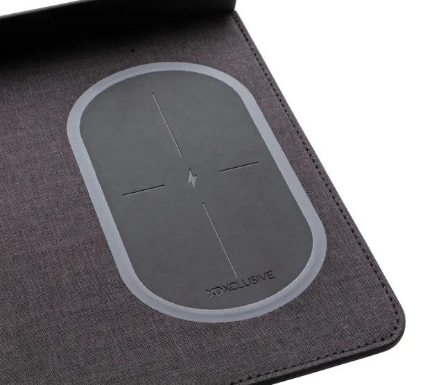  Air mousepad with 5W wireless charging and USB - XD Xclusive Black 