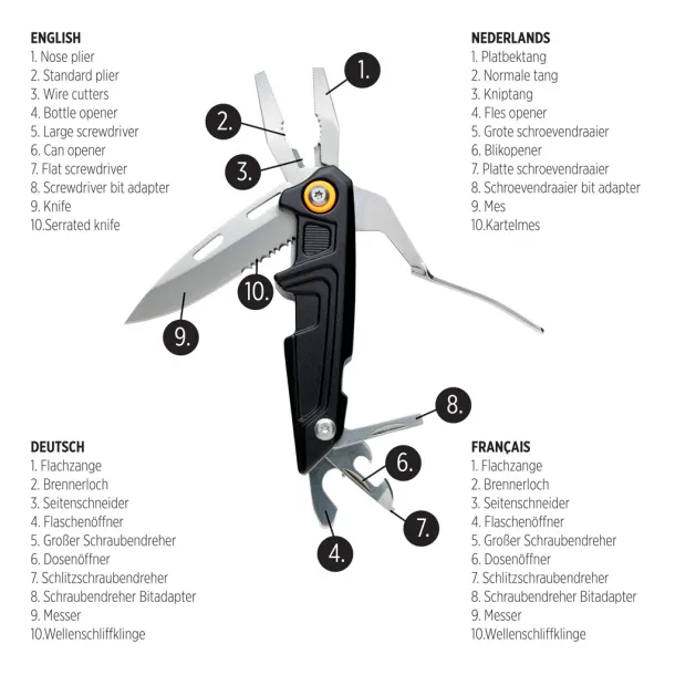  Excalibur tool with bit set - XD Collection Black Orange 021