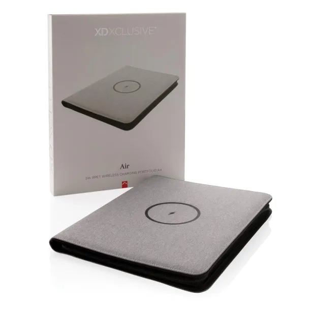  Air 5W RPET wireless charging portfolio A4 - XD Xclusive Grey