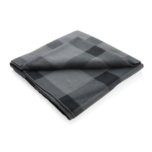  Soft plaid fleece blanket - XD Collection Anthracite 