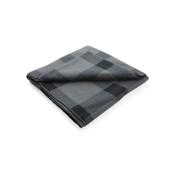  Soft plaid fleece blanket - XD Collection Anthracite 