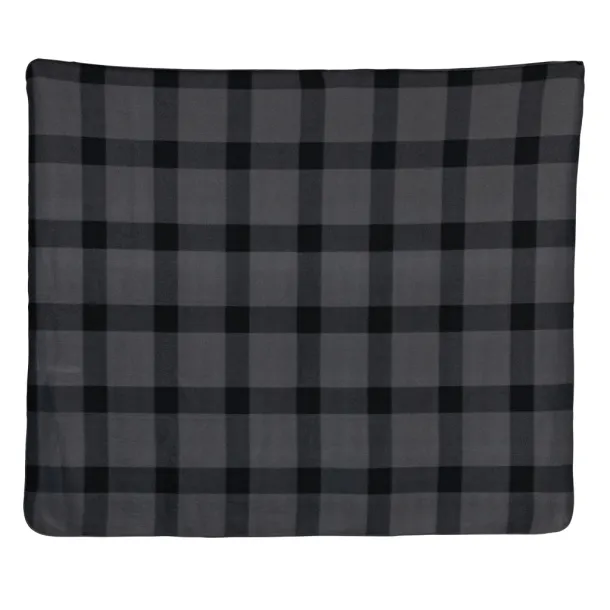  Soft plaid fleece blanket - XD Collection Anthracite 