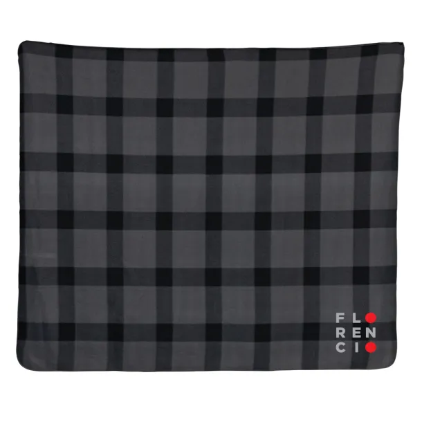  Soft plaid fleece blanket - XD Collection Anthracite 