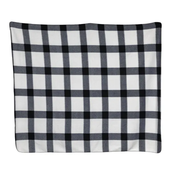  Soft plaid fleece blanket - XD Collection White 